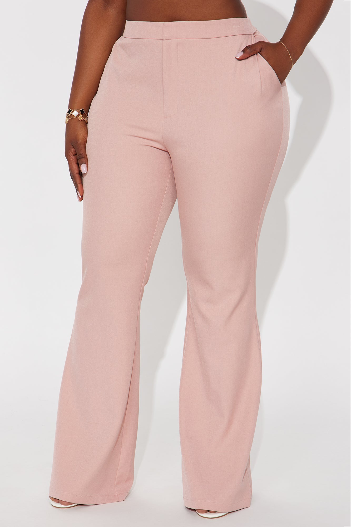 Octavia Flare Trouser Pant 33″ - Pink
