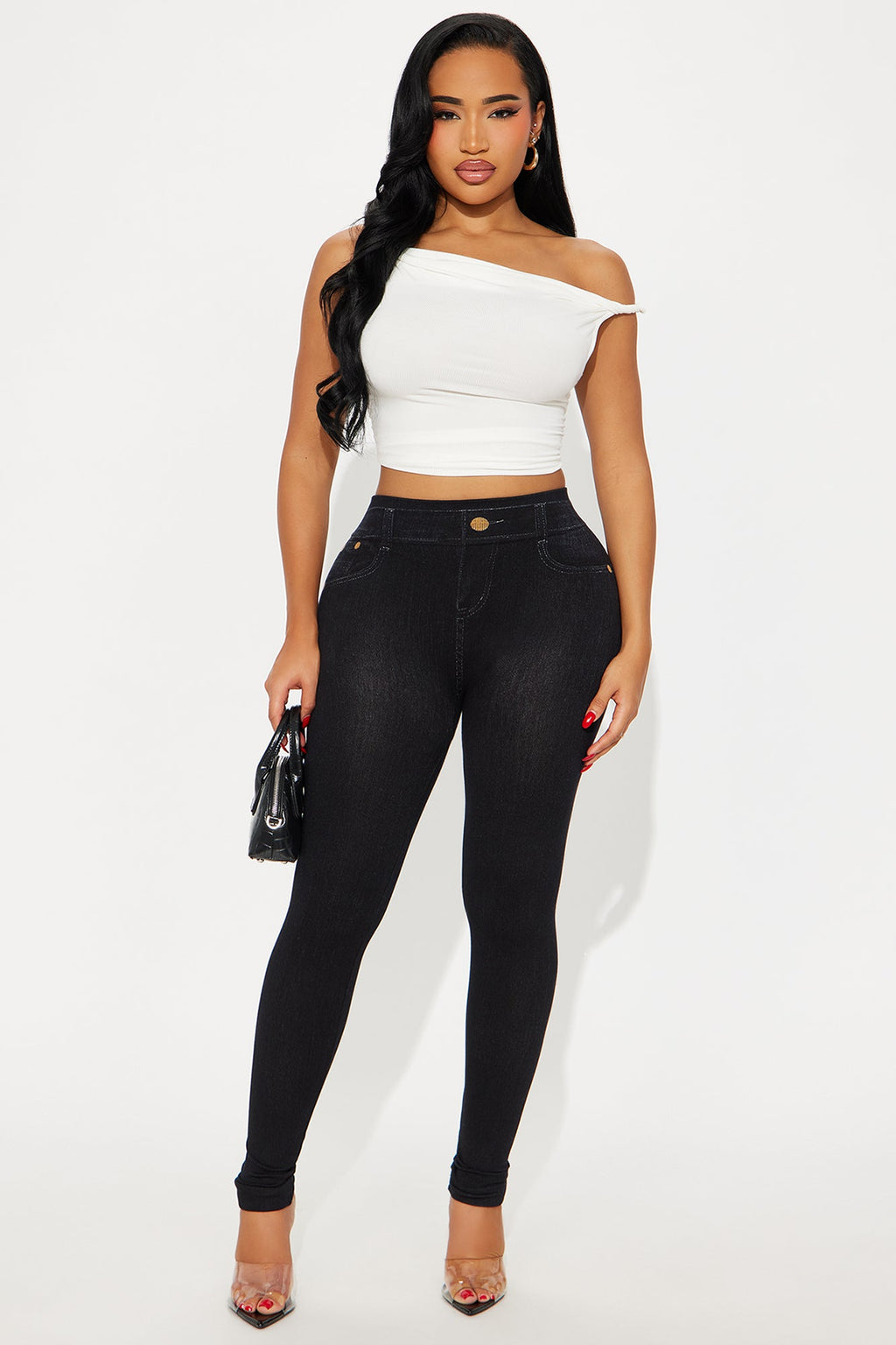 Aeryon Seamless Denim Look Legging - Indigo