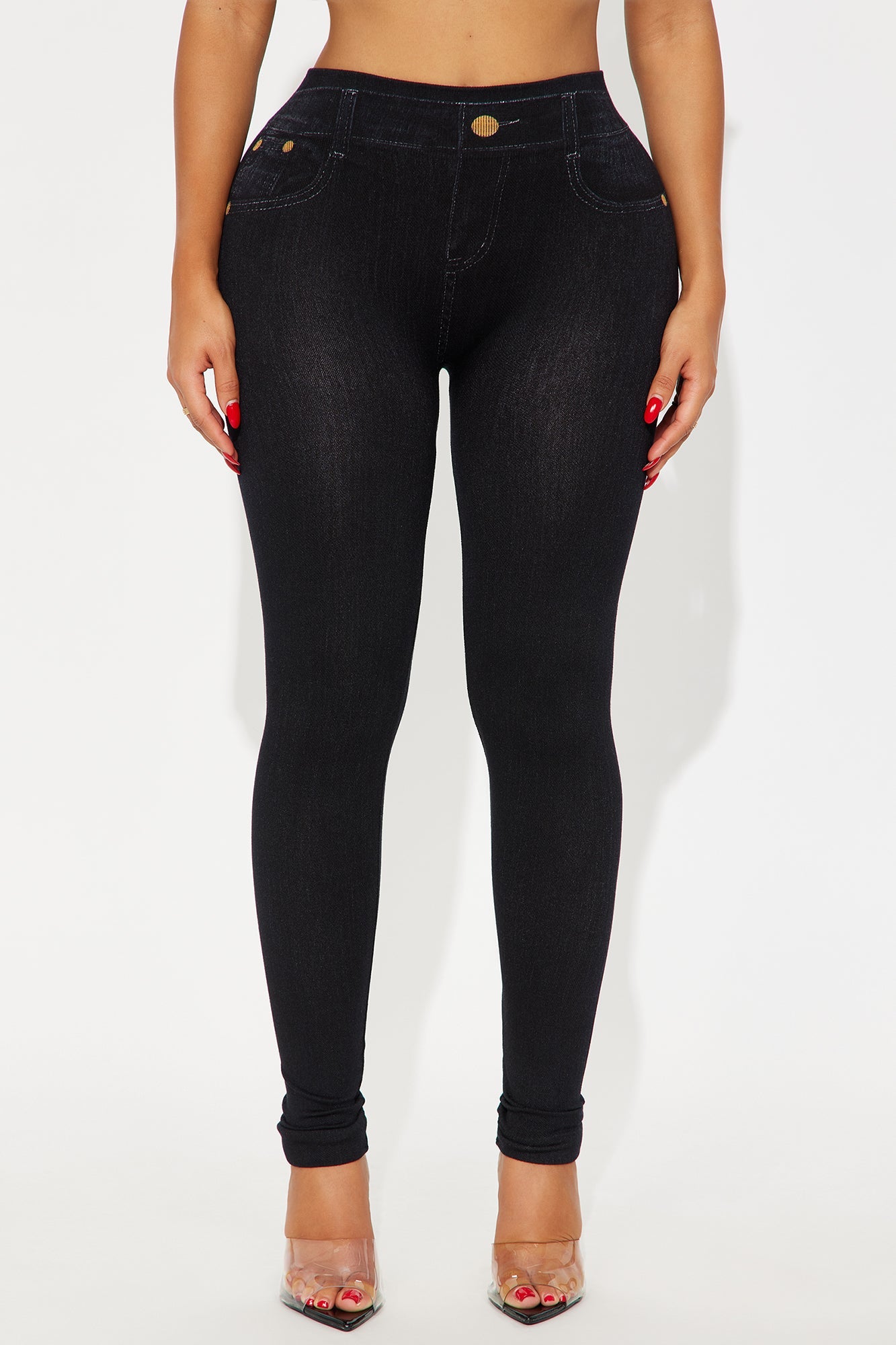 Aeryon Seamless Denim Look Legging - Indigo