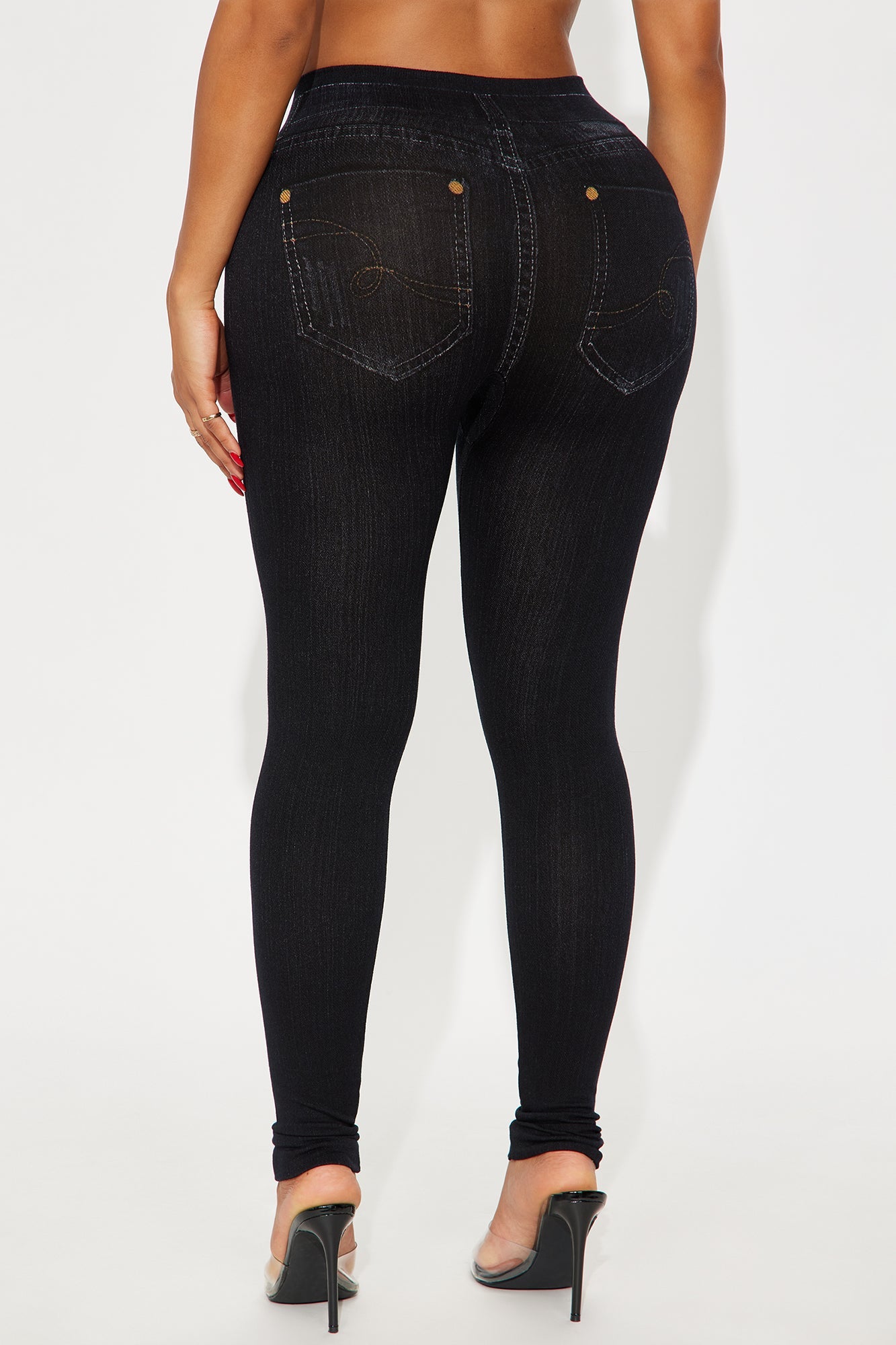 Aeryon Seamless Denim Look Legging - Indigo