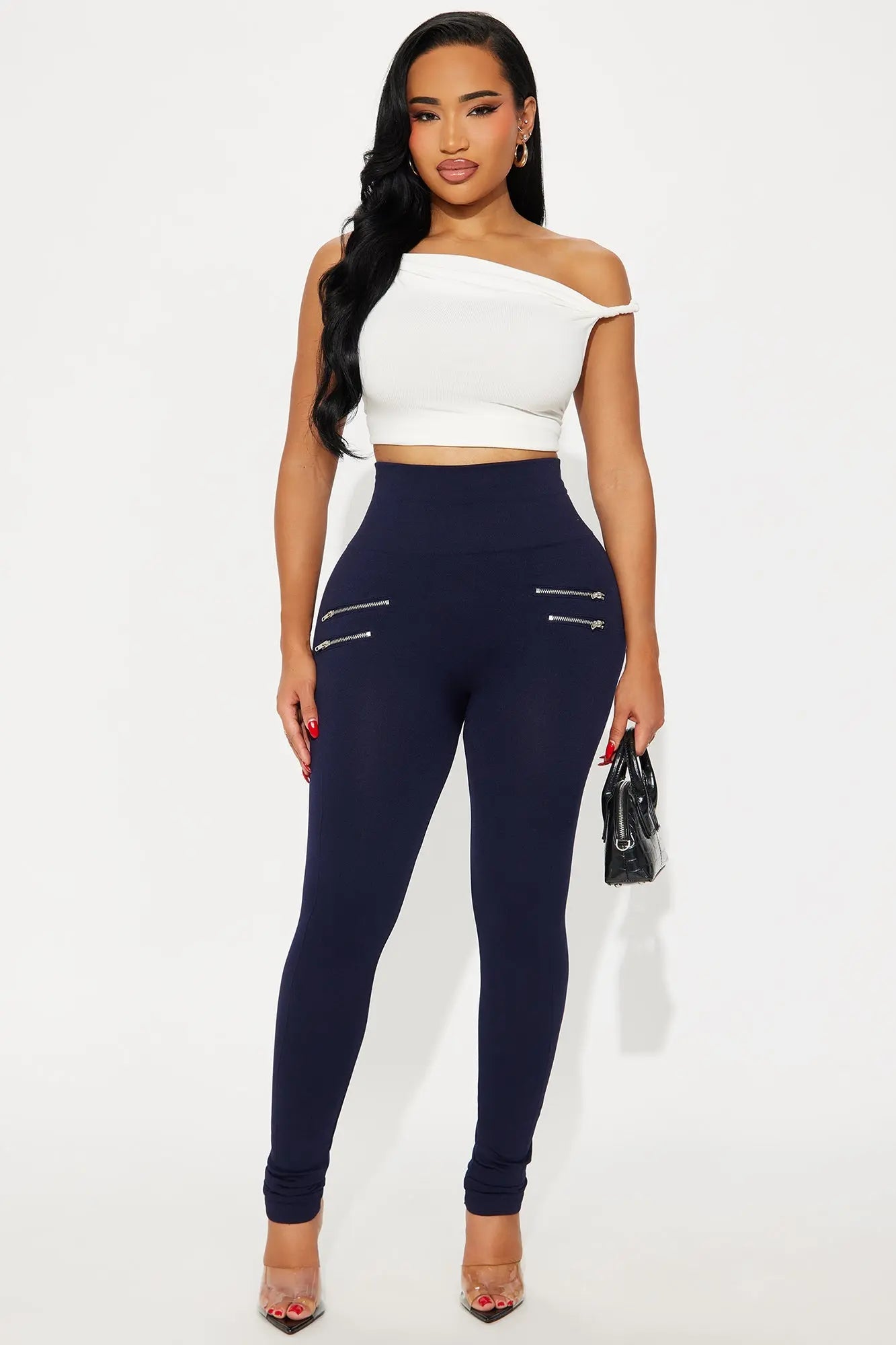 Kiss And Make Up Seamless Leggings - Navy 