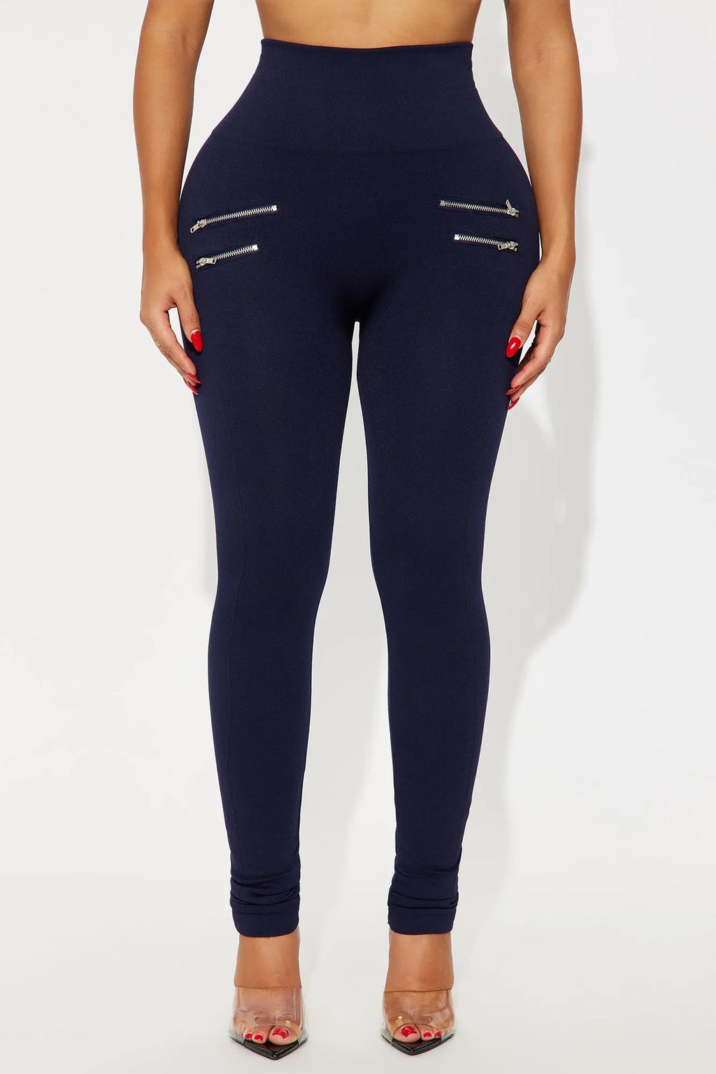 Kiss And Make Up Seamless Leggings - Navy 