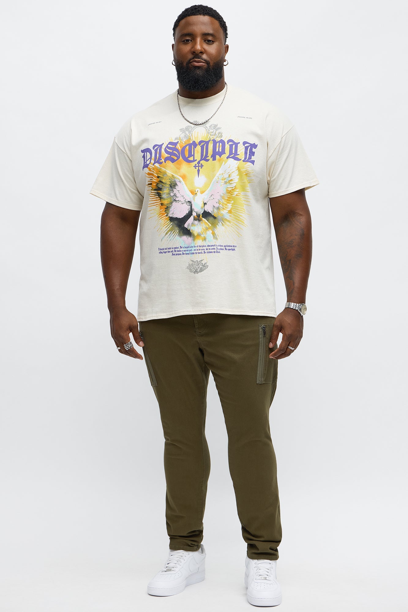 Gods Disciple Short Sleeve Tee - Natural