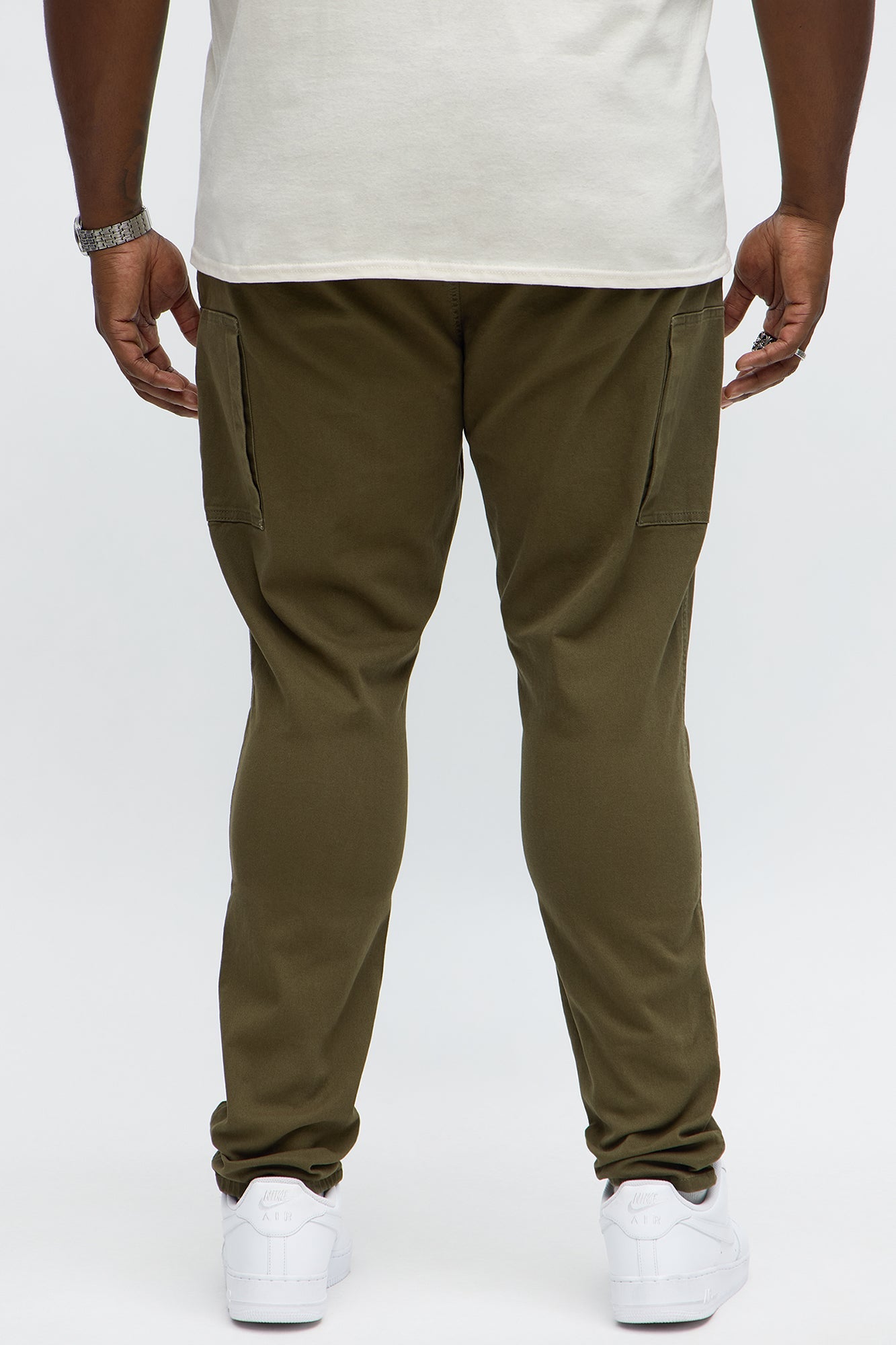 Skinny Got Me There Zipper Pocket Pants - Green