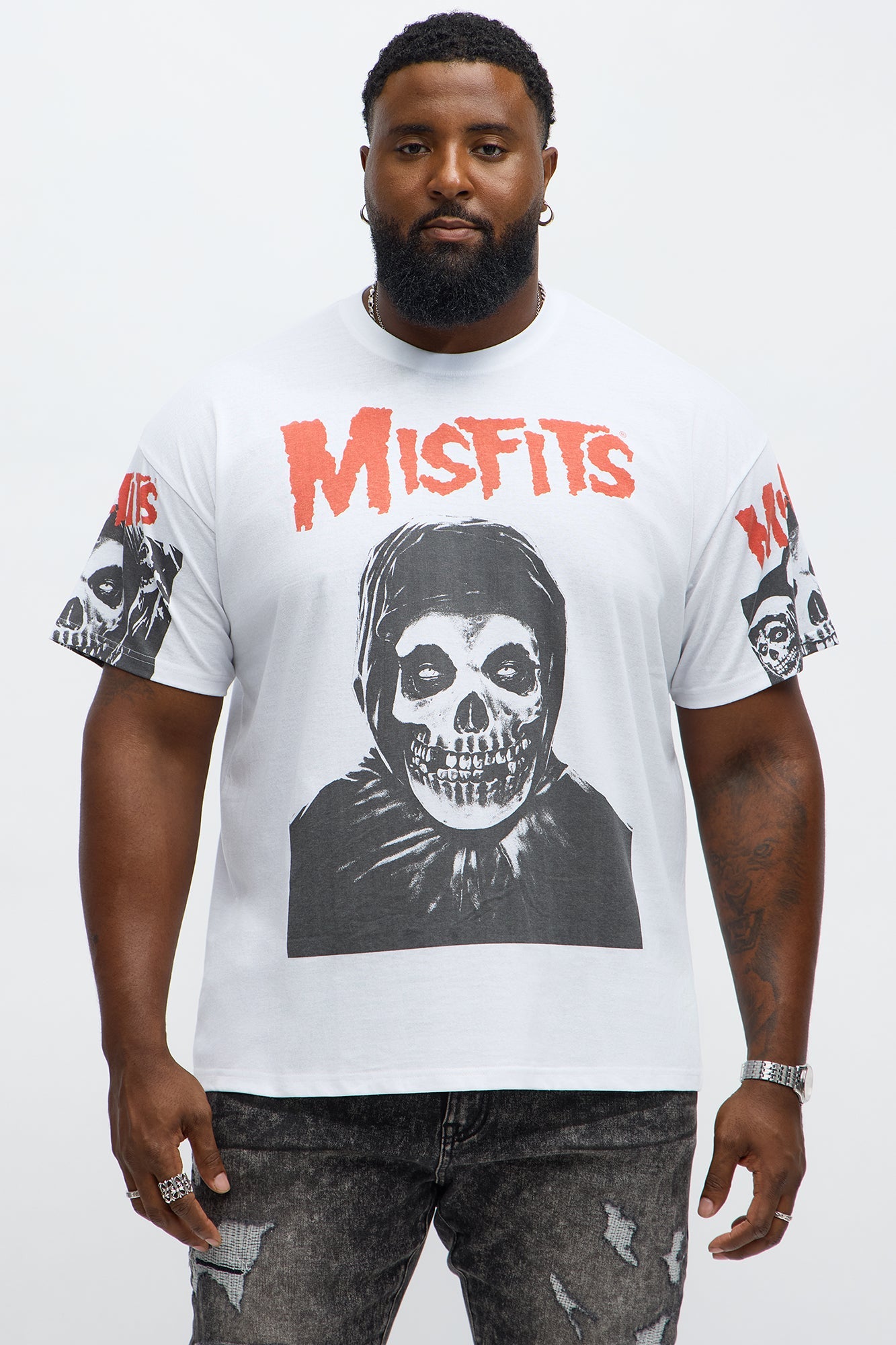 Misfits American Psycho Short Sleeve Tee - White