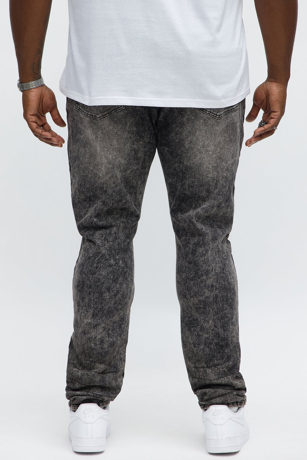 Stacked Skinny Bet Rip And Repair Jean - Grey
