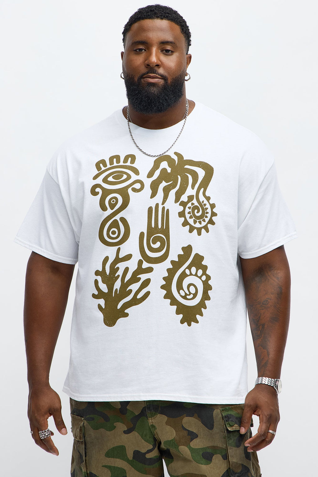 Oceanic Art Short Sleeve Tee - White