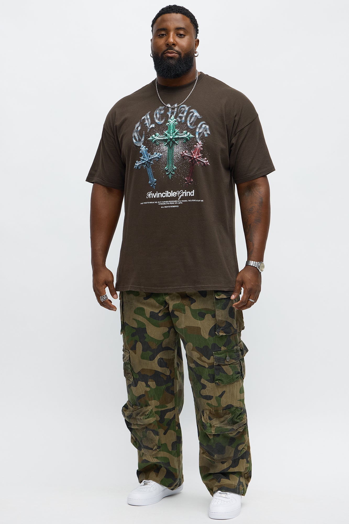 Invincible Grind Short Sleeve Tee - Brown