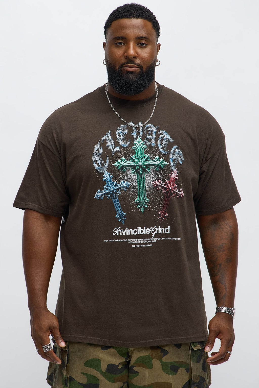 Invincible Grind Short Sleeve Tee - Brown