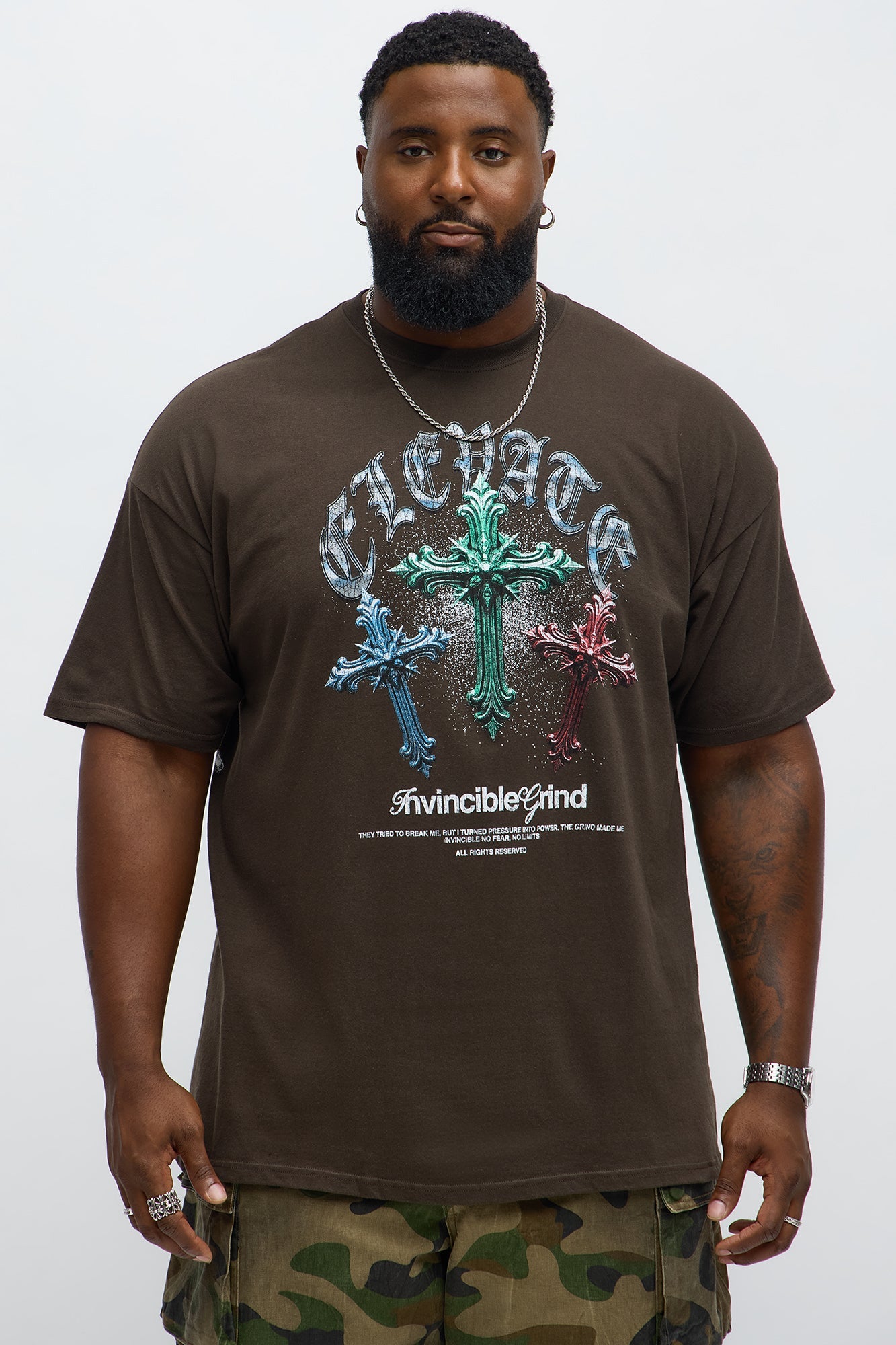 Invincible Grind Short Sleeve Tee - Brown
