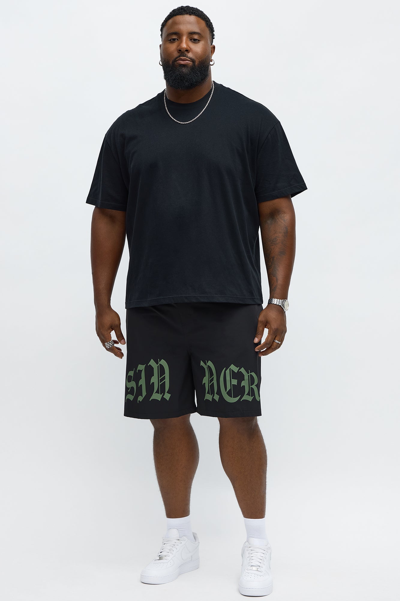 Sinner Relaxed Shorts - Black