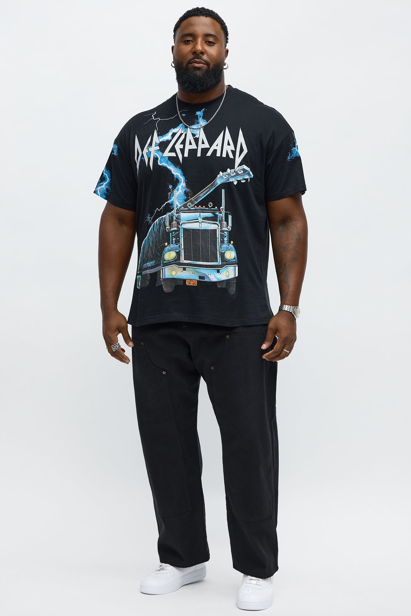 Def Leppard On Through The Night Short Sleeve Tee - Black