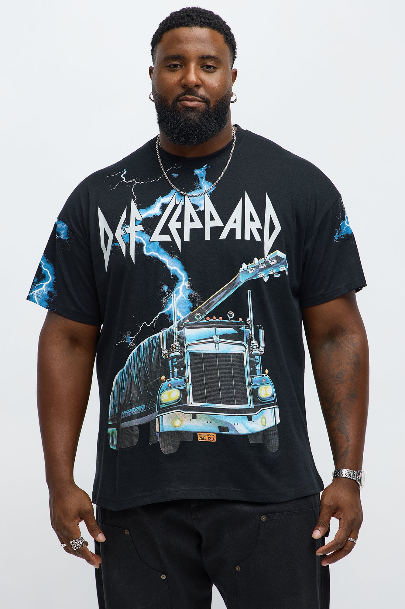 Def Leppard On Through The Night Short Sleeve Tee - Black