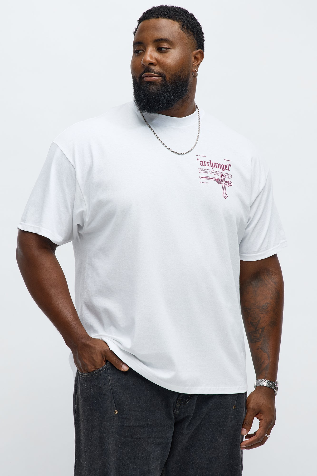 Archangel Protection Short Sleeve Tee - White