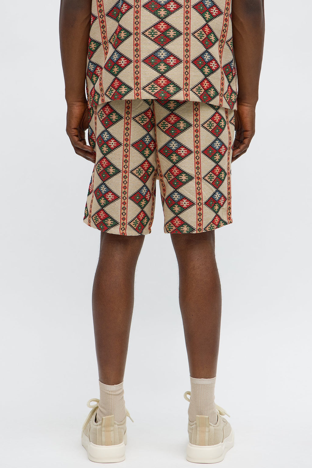Relaxed Tribal Tapestry Short - Multi Color