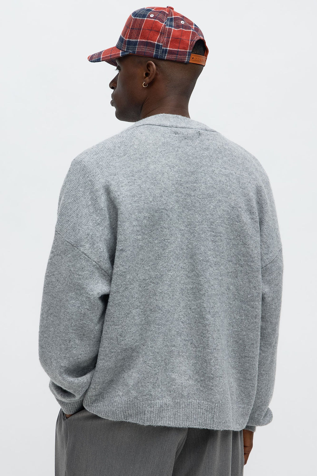 Cropped Harbor Ash Cardigan - Heather Grey