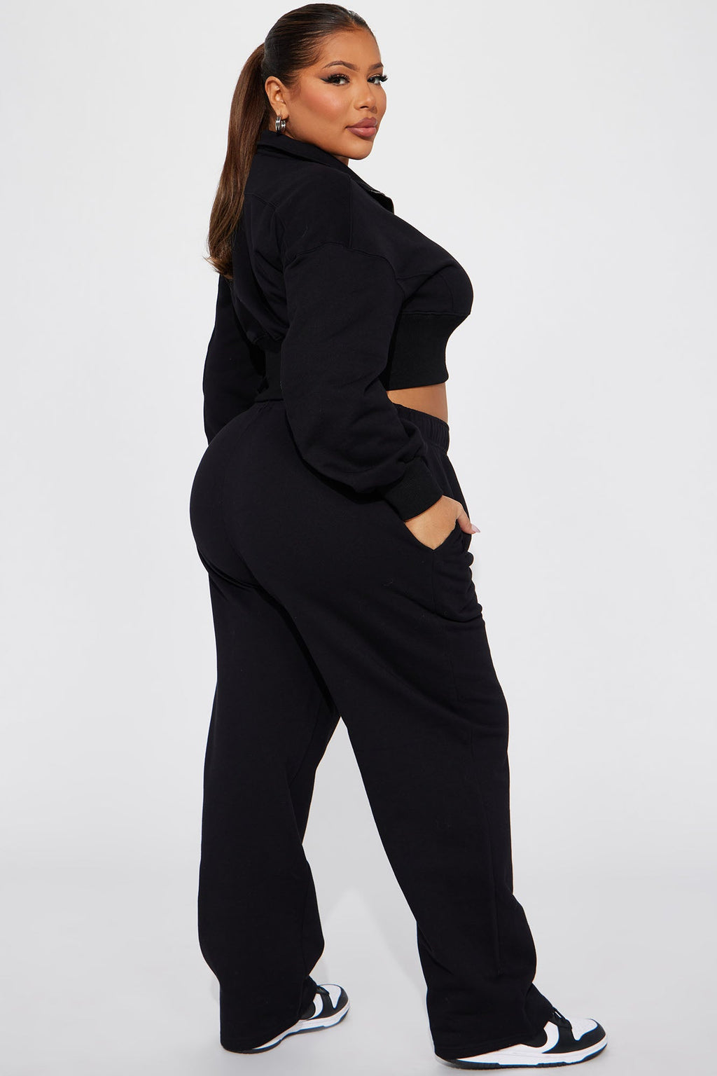 Its Always Casual Pant Set - Black