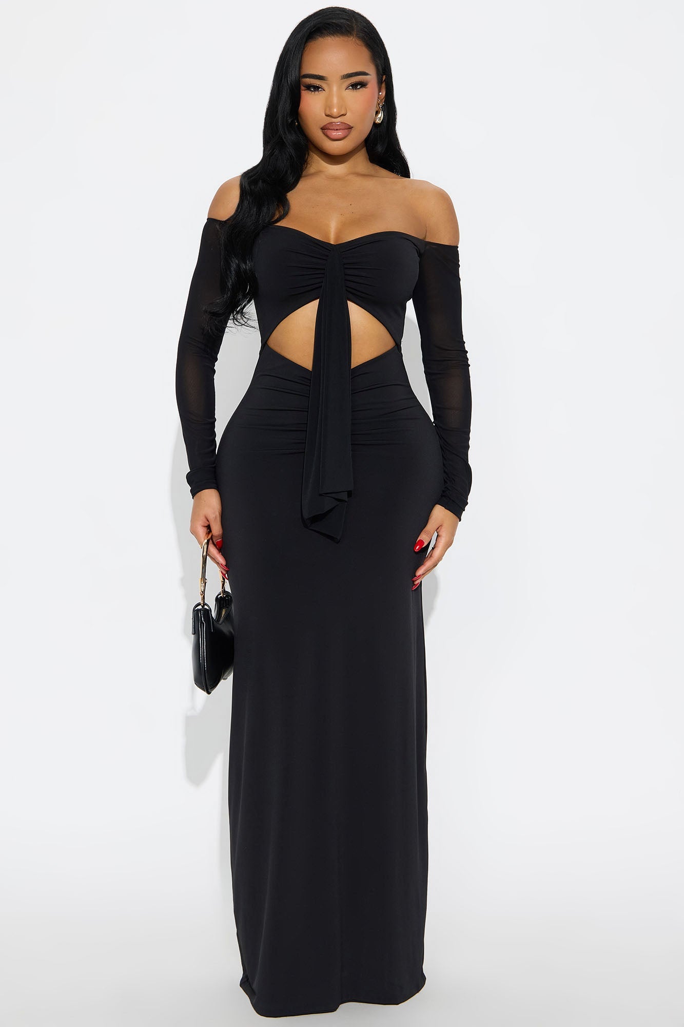 Sweet Like Sugar Maxi Dress - Black