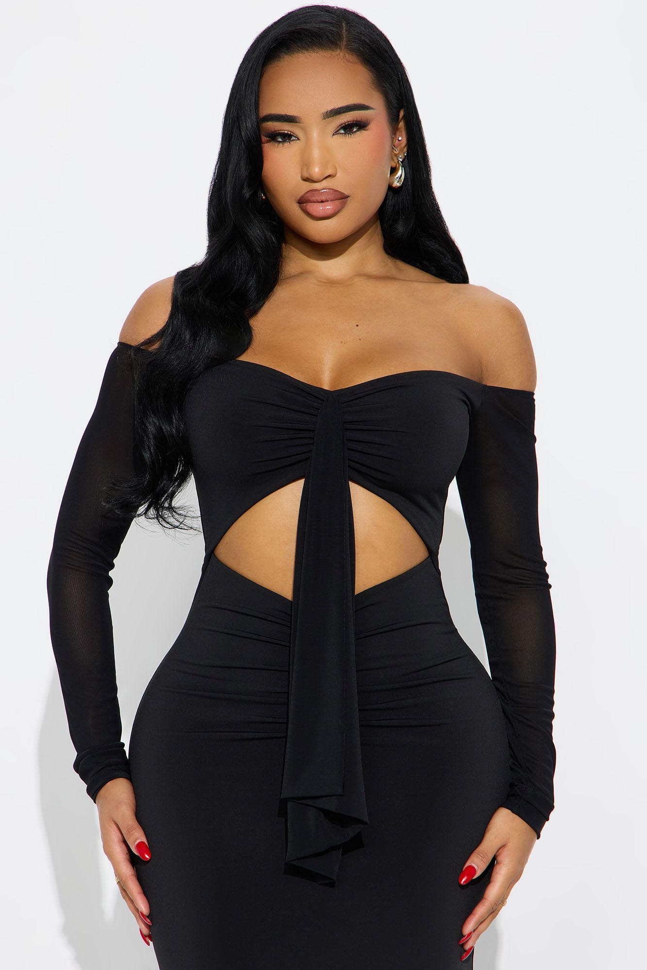 Sweet Like Sugar Maxi Dress - Black