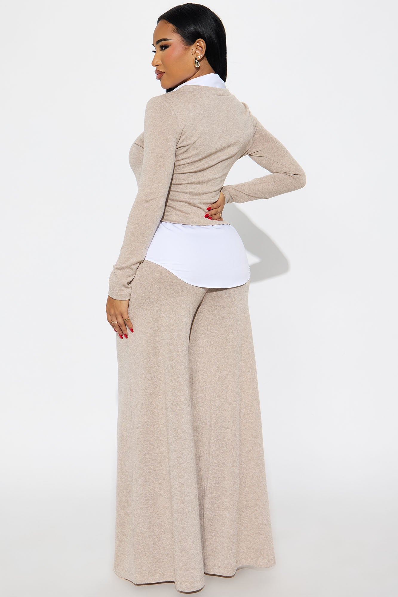 One Step Ahead Pant Set - Oatmeal