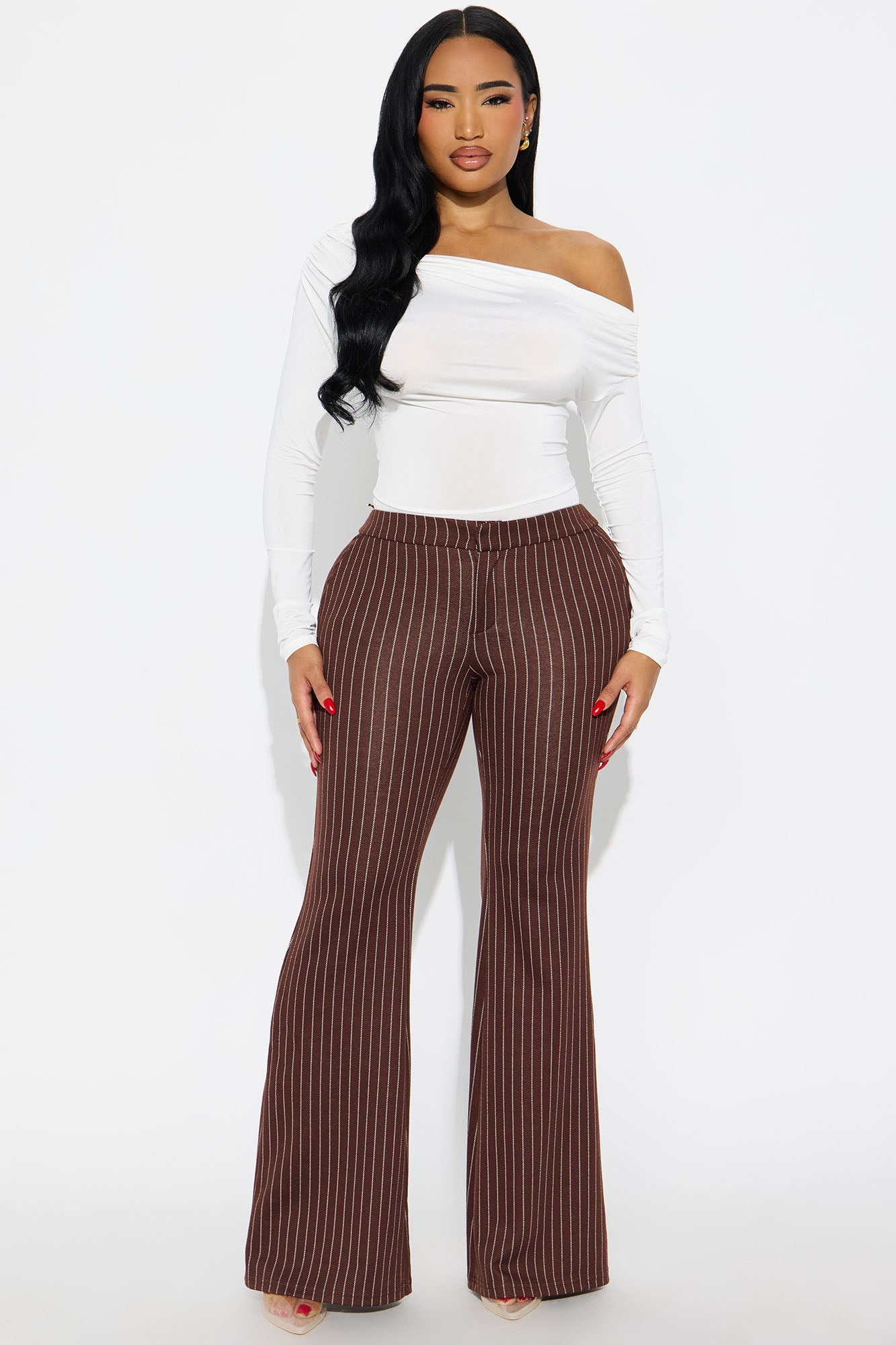 Girls Night Off Shoulder Bodysuit - Cream