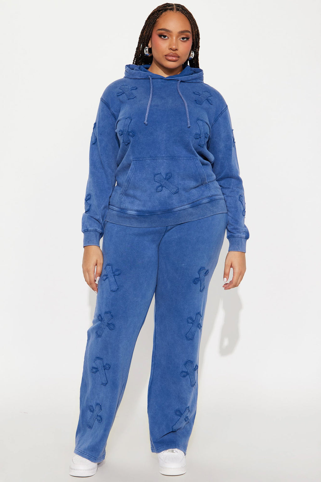 You Crossed My Mind Lounge Pant Set - Blue