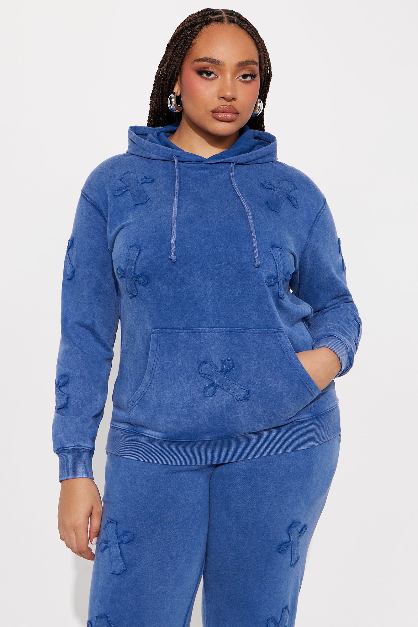 You Crossed My Mind Lounge Pant Set - Blue