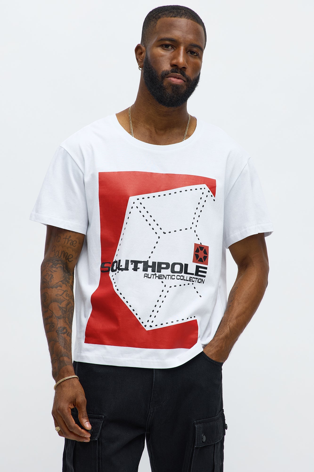Southpole Icon Short Sleeve Tee - White
