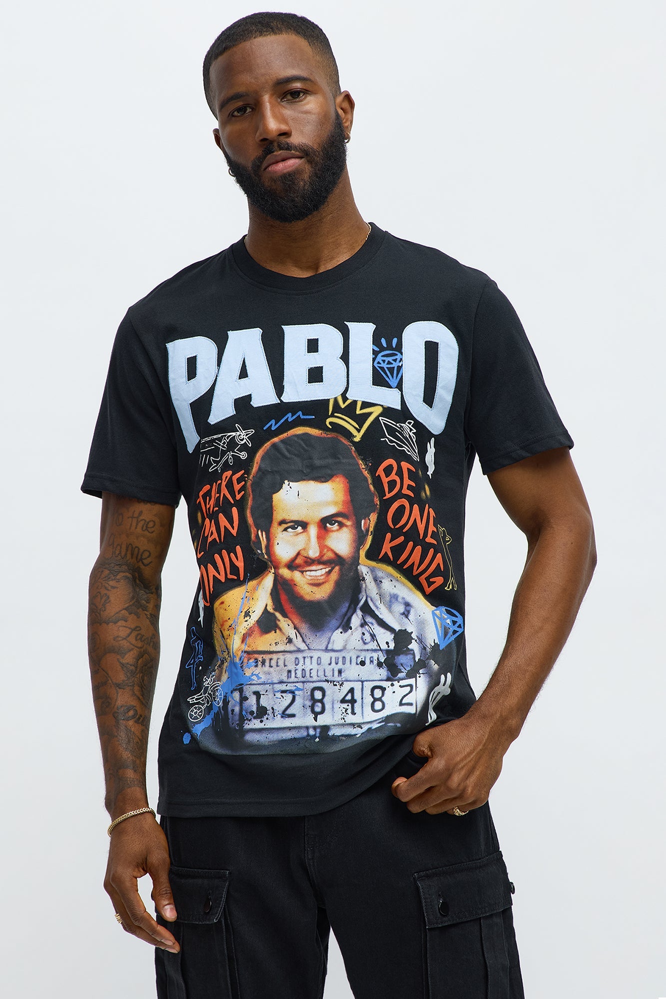 Pablo Escobar Only One Short Sleeve Tee - Black