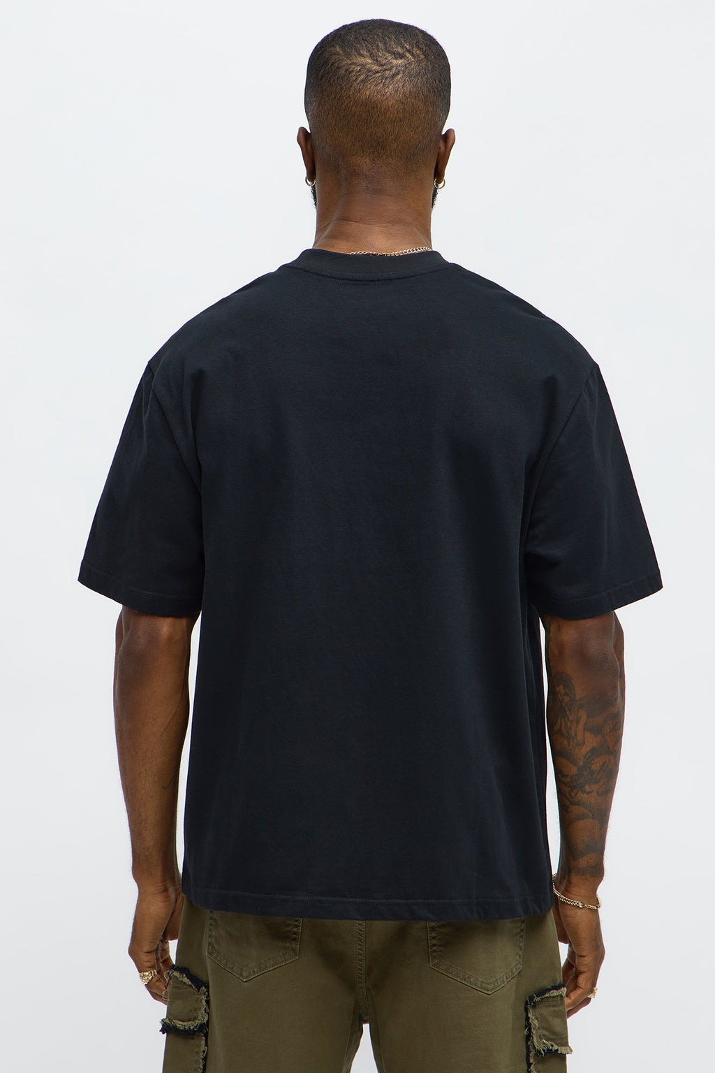 Premium Relaxed Soft Cotton Tee - Black