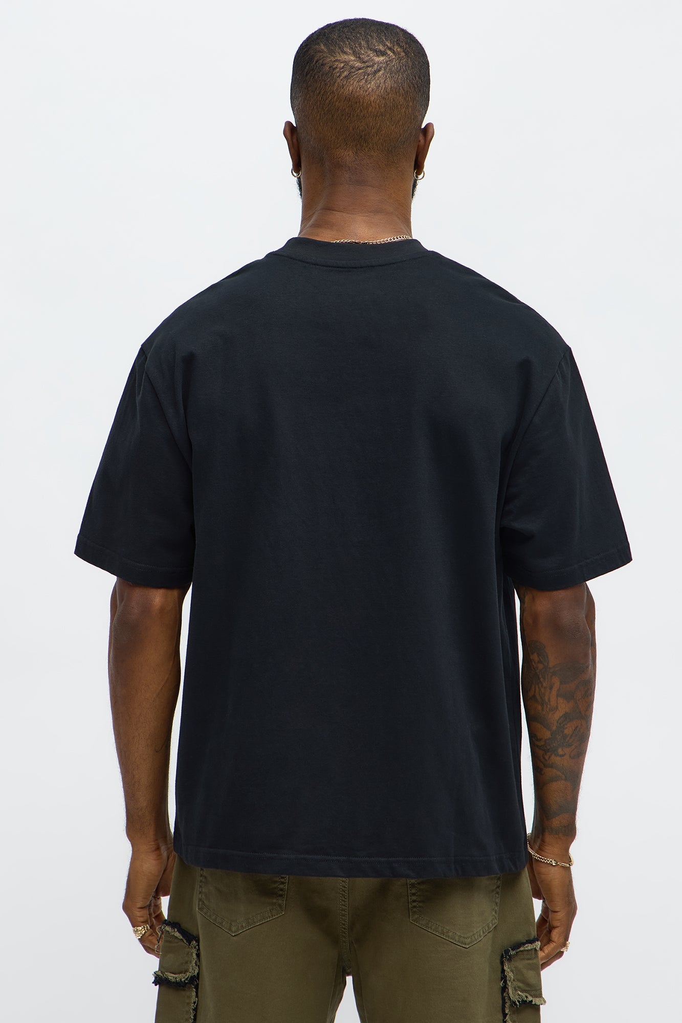 Premium Relaxed Soft Cotton Tee - Black