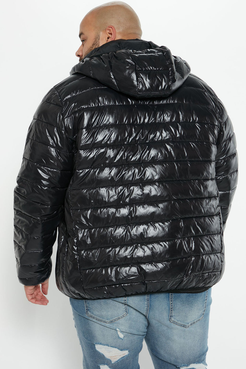 Light Weight Puffer Jacket - Black