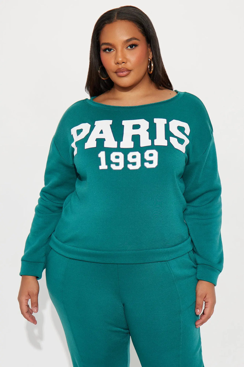 Paris 1999 Fleece Jogger Set - Hunter 