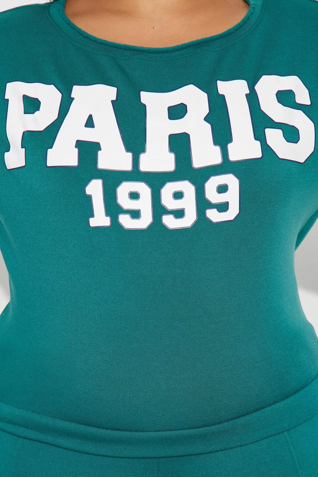 Paris 1999 Fleece Jogger Set - Hunter 