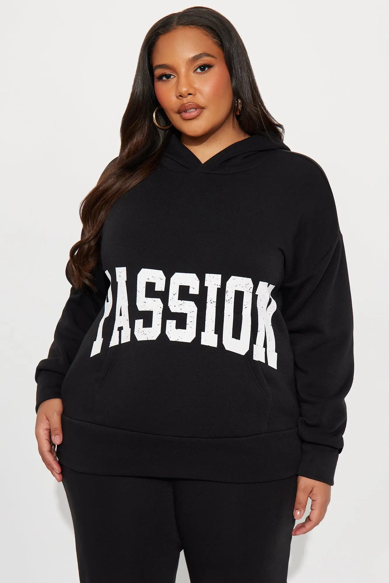 Setting Intentions Fleece Sweatsuit Set - Black 