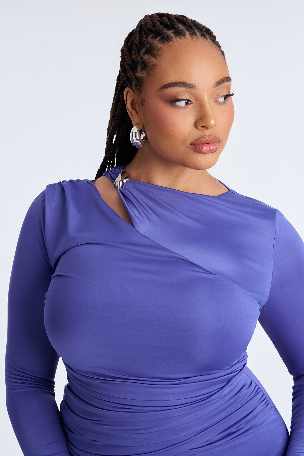 Jordi Long Sleeve Jumpsuit - Blue