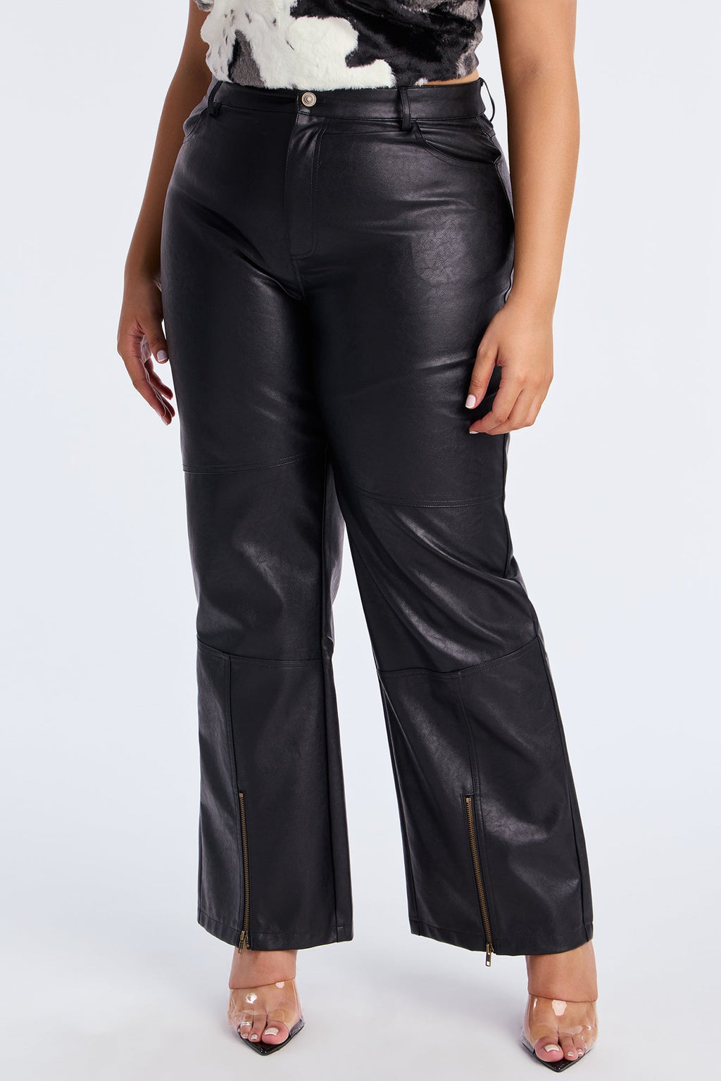 Hot N' Spicy Faux Leather Pant - Black 
