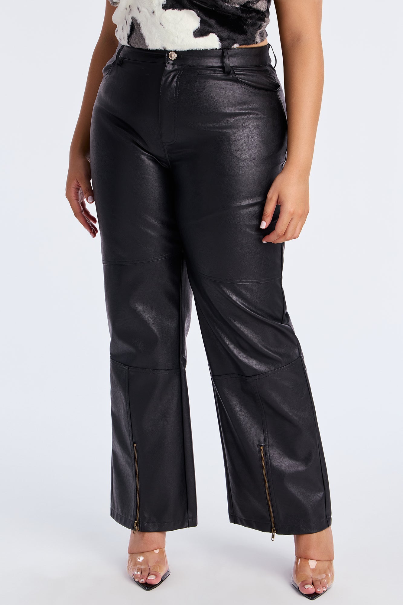 Hot N' Spicy Faux Leather Pant - Black 