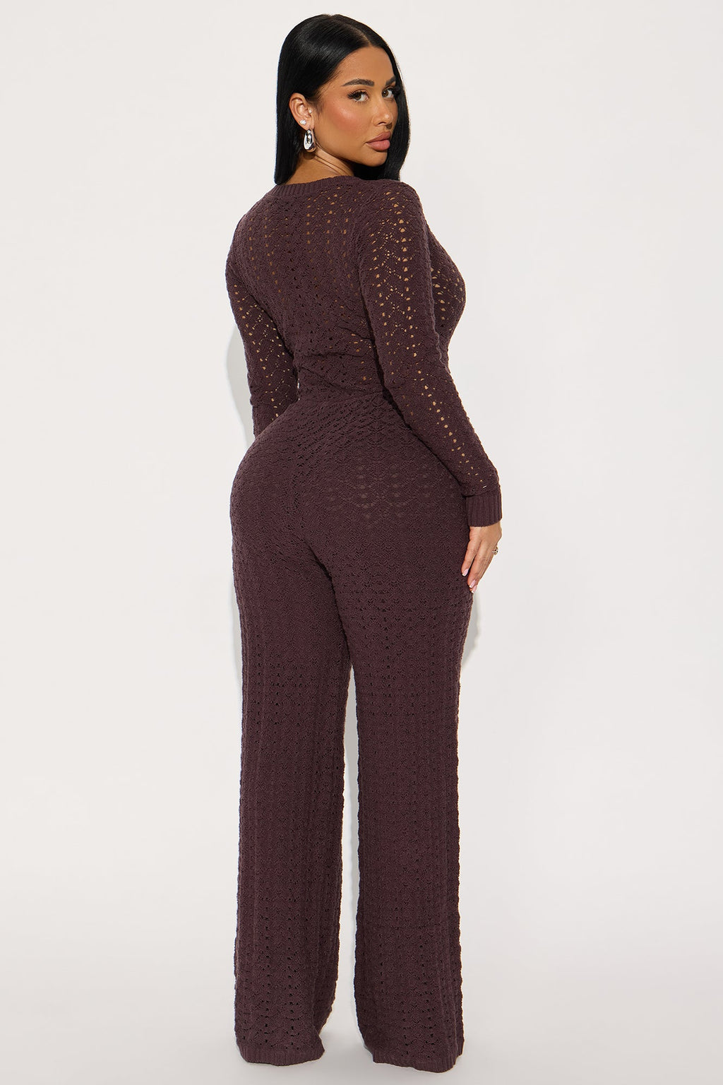 Ruth Sweater Jumpsuit - Chocolate
