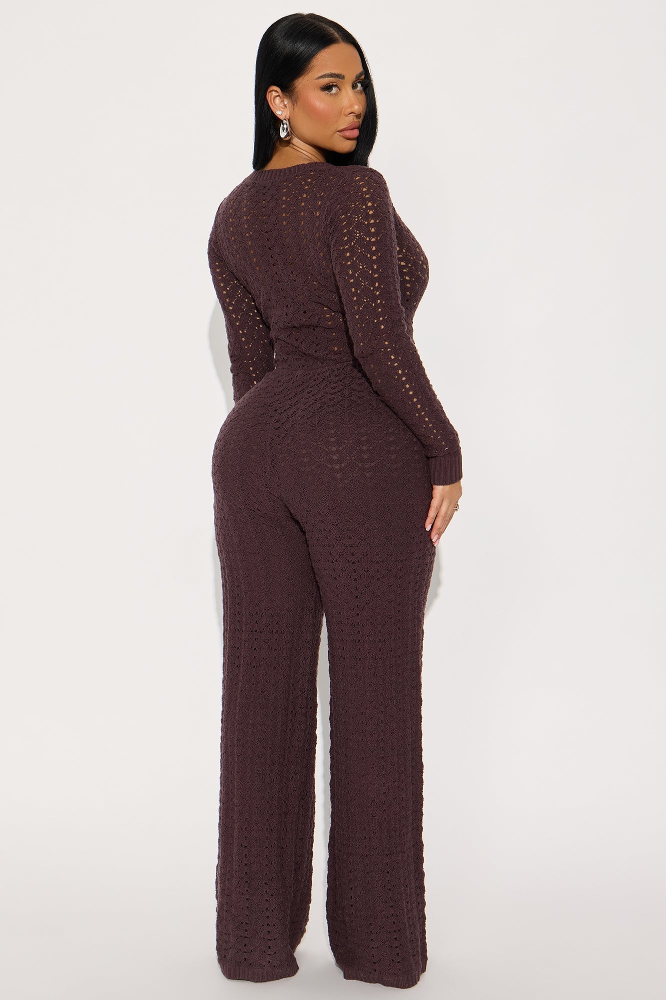 Ruth Sweater Jumpsuit - Chocolate