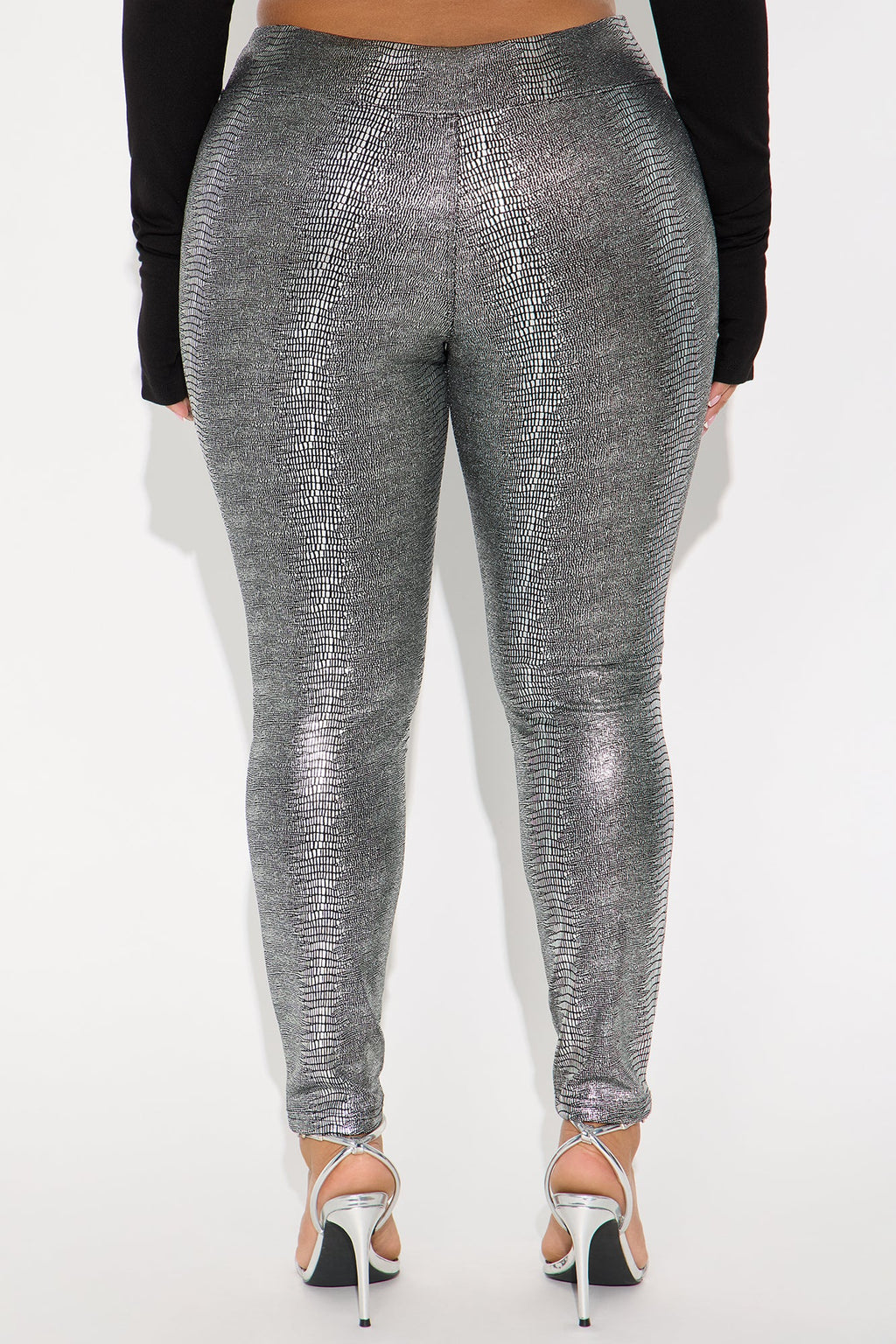 Exclusive Access Metallic Legging 28″ - Silver 