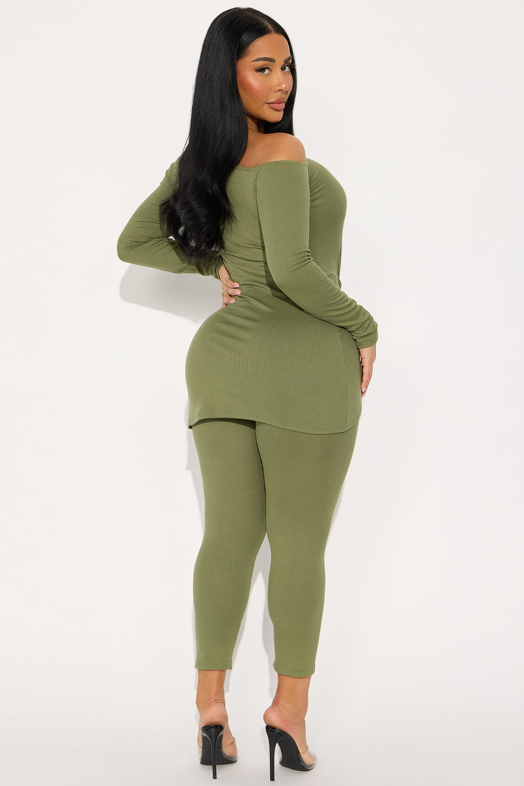 Carry My Purse Leggings Pant Set - Sage