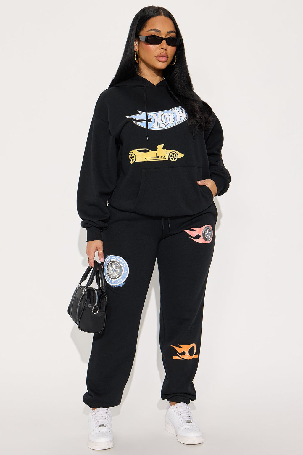 Race Day Hot Wheels FleeceHoodie - Black