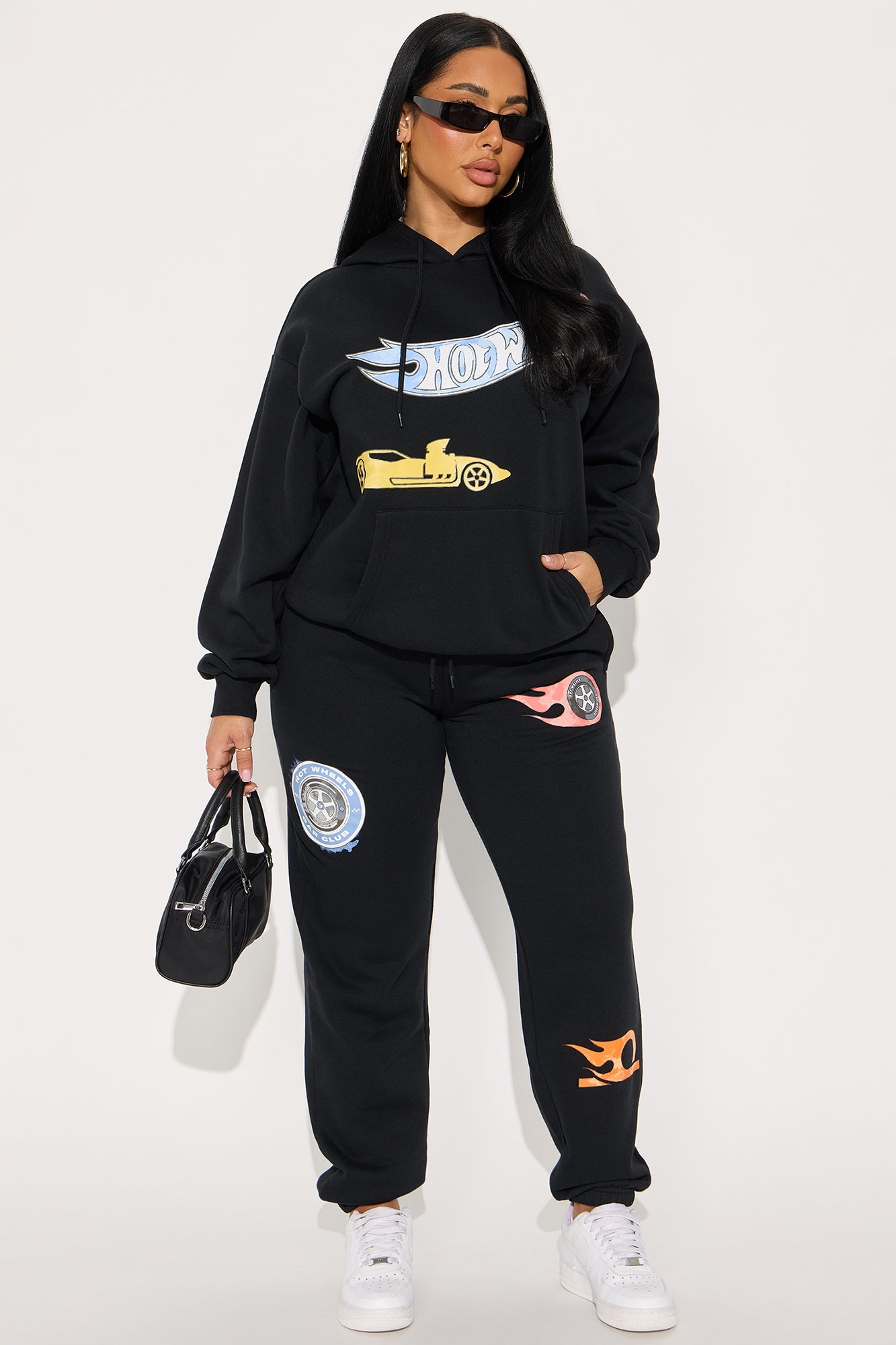 Race Day Hot Wheels Fleece Jogger - Black
