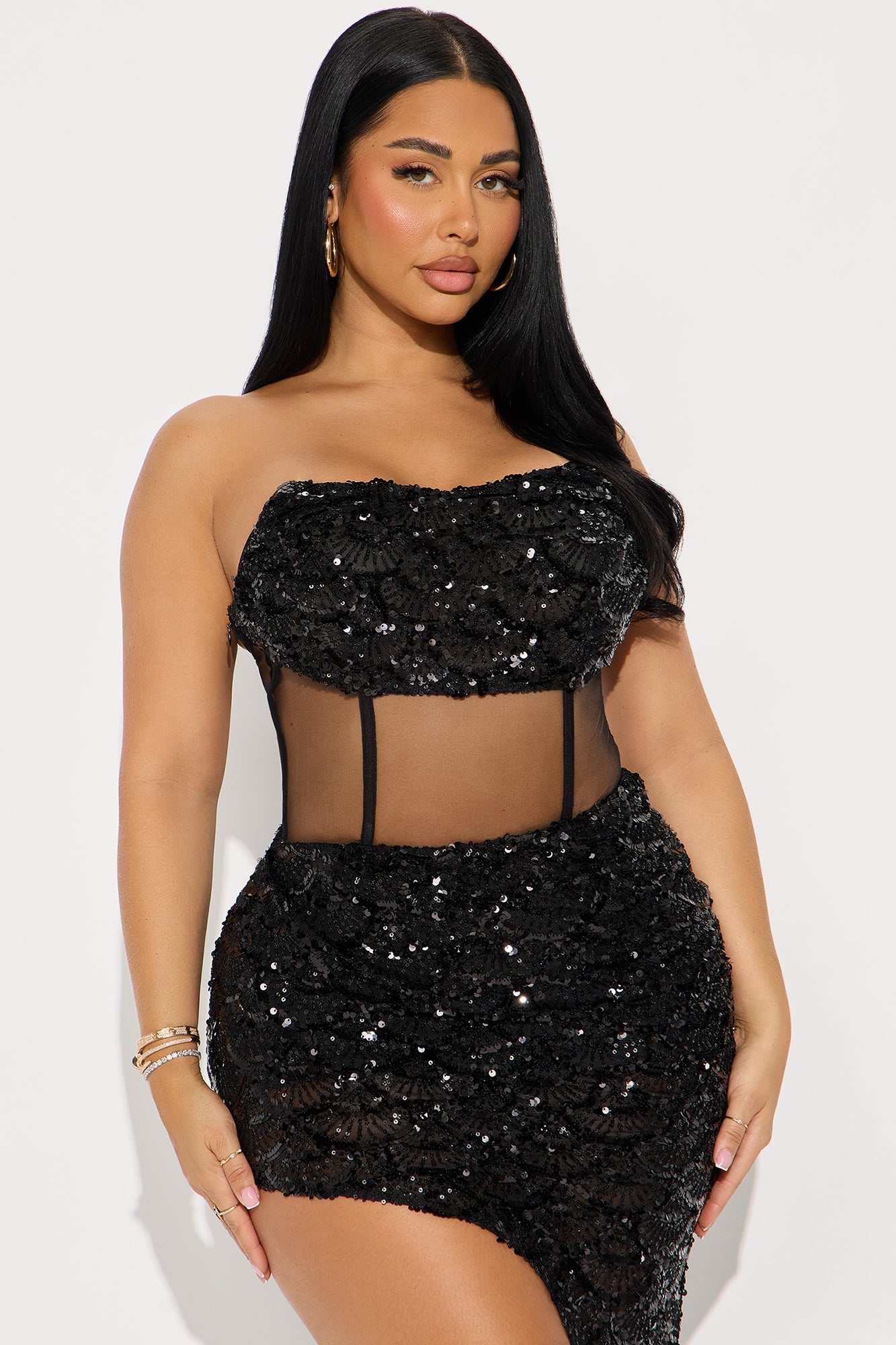 Certified Slay Sequin Maxi Gown - Black