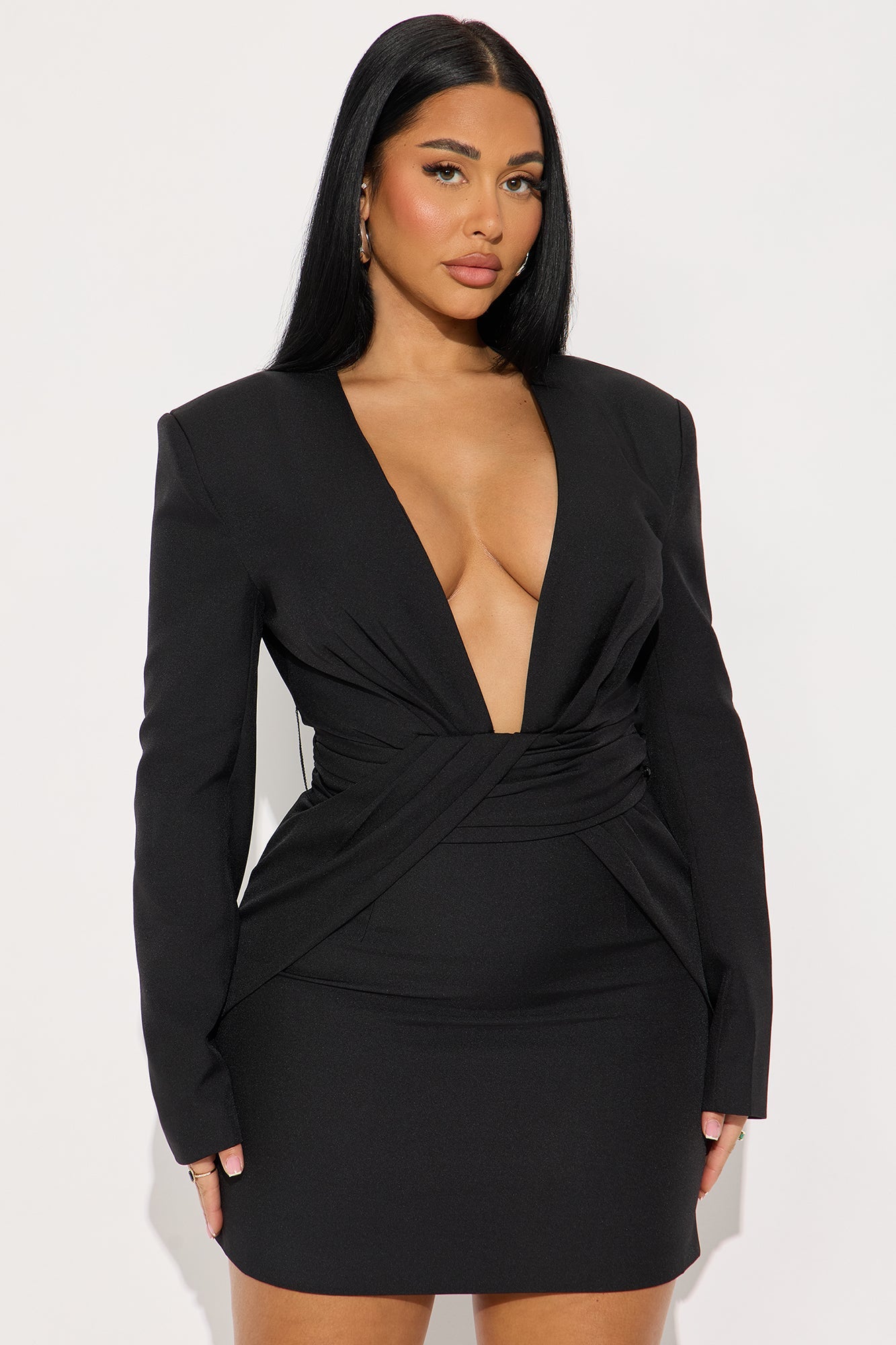Legally Fine Mini Dress - Black