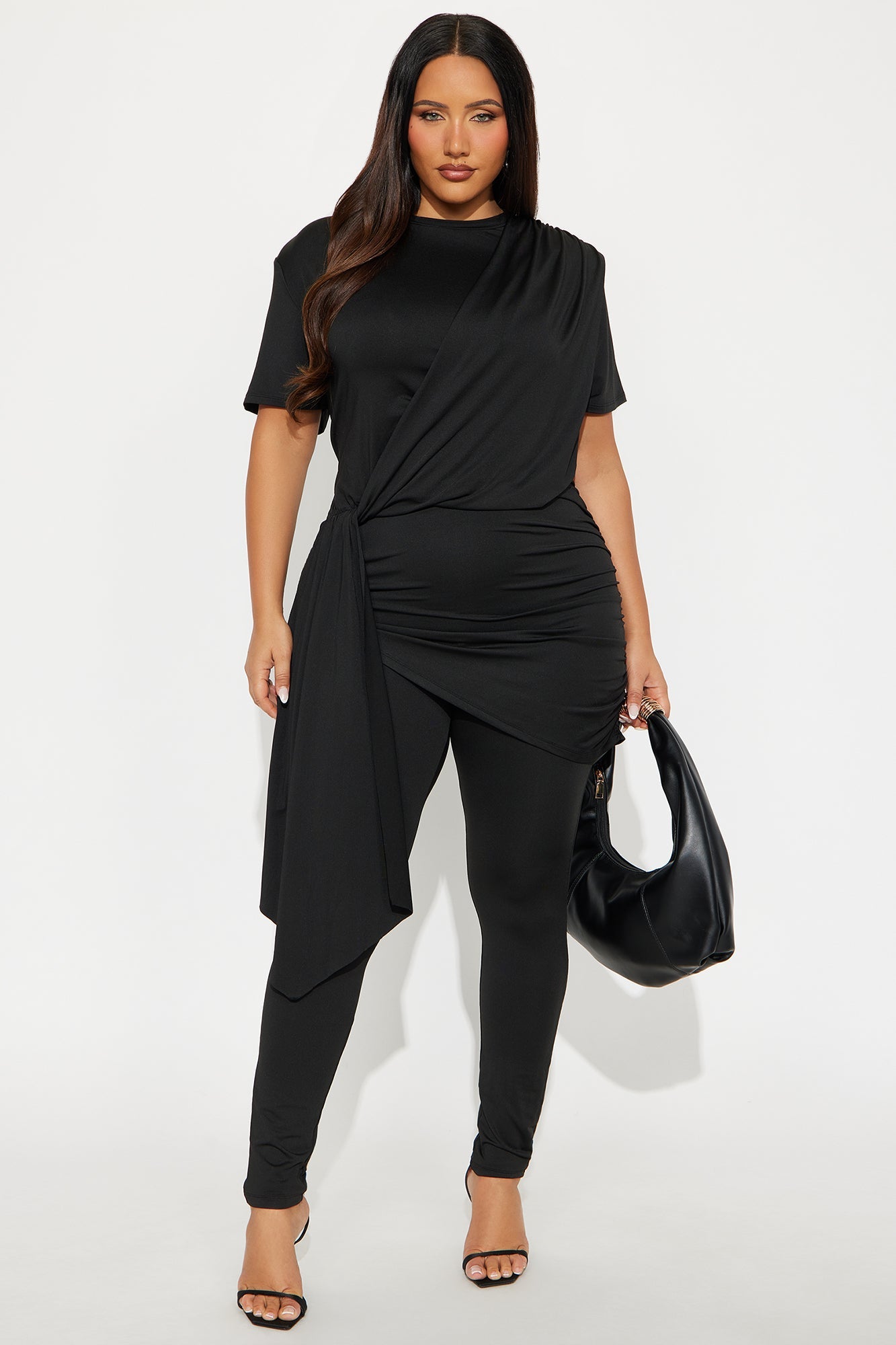 Crush Hour Skinny Leg Jumpsuit - Black