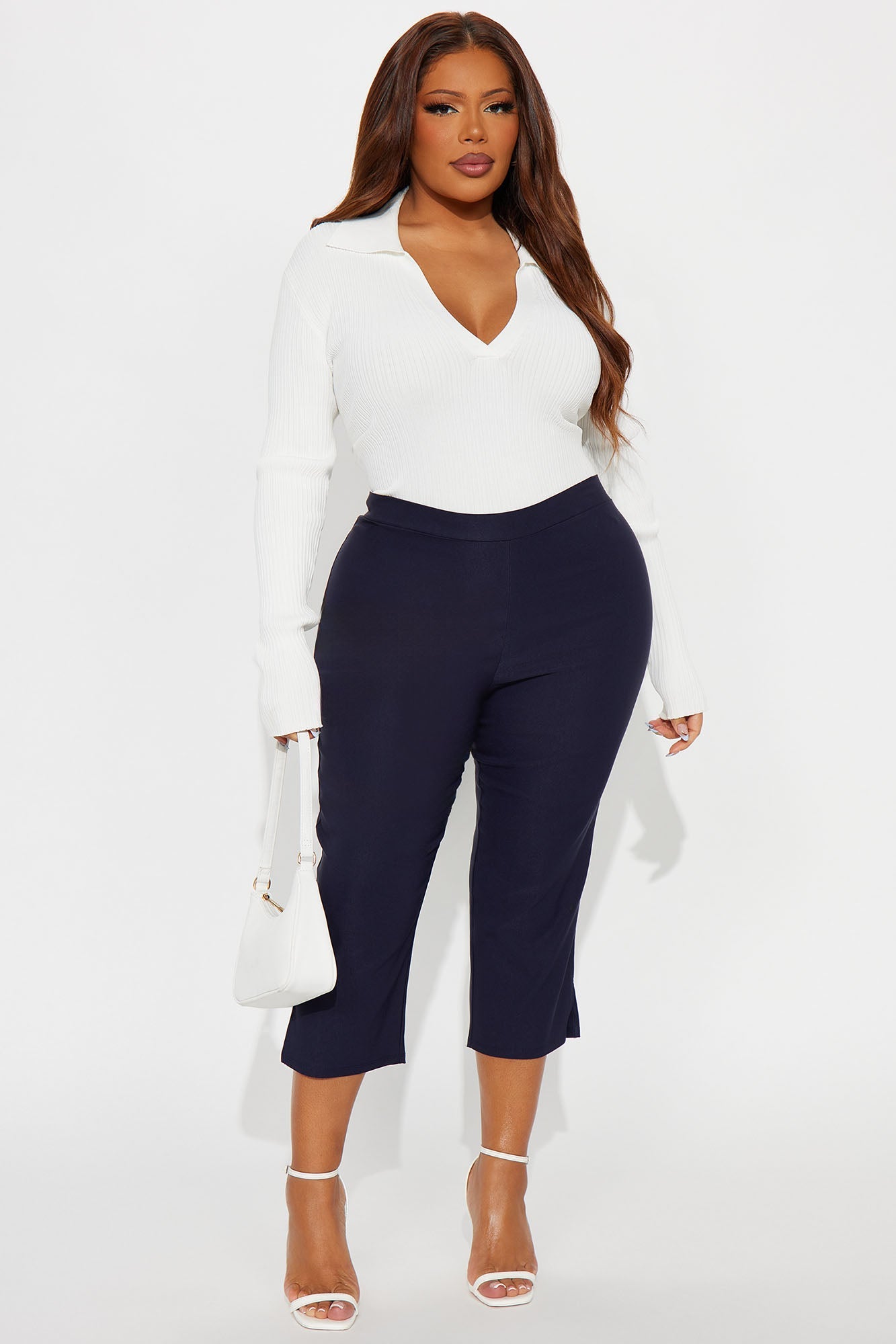 Natalia Millennium Capri Skinny Pant 20″ - Navy