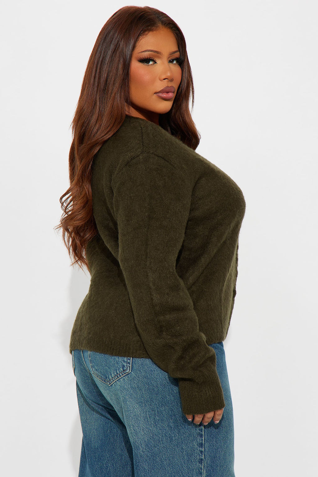 Yours To Keep Washed Cardigan - Olive