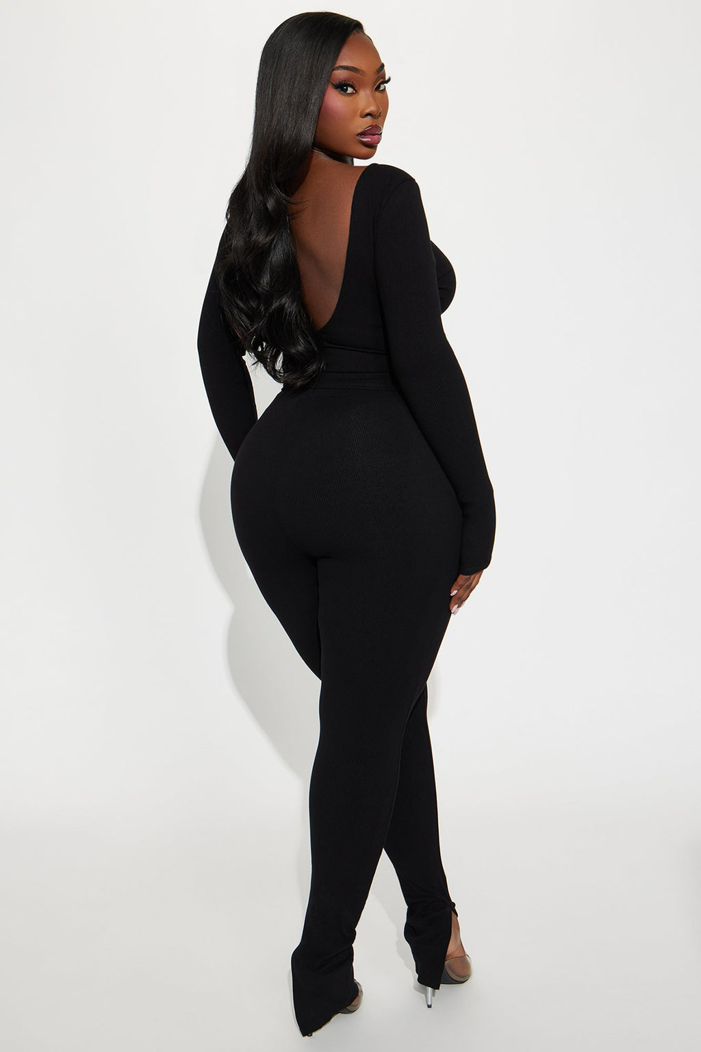 Jessica Backless Snatched Pant Set - Black